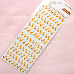 Giraffe Mini Seal Stickers (1 Sheet) Kawaii Scrapbooking Party Decor Diary Deco Collage Home Decor Card Making Nail Art Nail Sticker S167