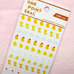 Mini Yellow Duck Seal Sticker (1 Sheet) Kawaii Scrapbooking Party Decor Diary Deco Collage Home Decor Card Making Nail Art Nail Sticker S168