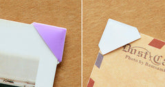 CLEARANCE Photo Corners Sticker (1 Sheet / 102pcs) Self Adhesive Corner Embellishment Kawaii Scrapbooking Colorful Album Decoration Mount Photos S184