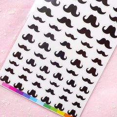 Mustache Seal Sticker (1 Sheet) Kawaii Funny Scrapbooking Party Decor Diary Deco Collage Home Decor Card Making Product Gift Packaging S174