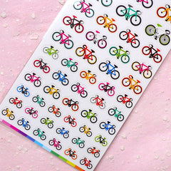 Bicycle Seal Sticker (1 Sheet) Kawaii Sport Scrapbooking Party Decor Diary Deco Collage Home Decor Card Making Product Gift Packaging S178