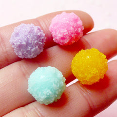 Fake Sugar Candy Drop Cabochons / Gumdrop Cabochon (4pcs / 12mm x 9mm / Pastel Color Mix / 3D) Fairy Kei Kawaii Stud Earrings Making FCAB195
