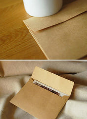 Kraft Paper Envelopes (10pcs / 11cm x 16cm / 4.4" x 6.4") Square Flap Envelopes Party Invitations Card Announcements S186
