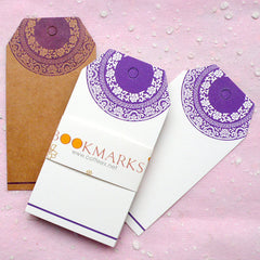 Blank Tags w/ Oriental Pattern (24pcs / 4.5cm x 8.6cm / Kraft Paper Brown & White) Etsy Shop Tags Bookmark Plain Tag Gift Thank You Tag S193