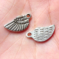 CLEARANCE Angel Wing Charms (10pcs) (16mm x 8mm / Tibetan Silver) Metal Findings Pendant Bracelet Earrings Bookmark Zipper Pulls Keychain CHM783