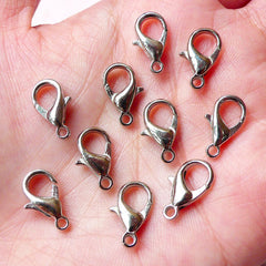 Parrot Clasps / Lobster Clasp (7mm x 14mm / 20 pcs / Silver) Trigger Hooks Lanyard Hook Necklace Bracelet Clasp Connector F119