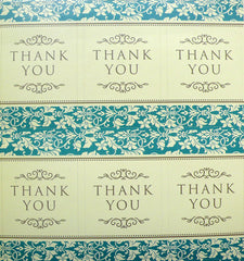 Thank You Sticker in Baroque Style (12pcs) Seal Sticker Handmade Gift Wrap Scrapbooking Wedding Favor Gift Packaging Party Favor Deco S203