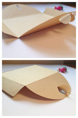 CLEARANCE Folded Kraft Paper Envelope (10pcs / 17.5cm x 12.5cm / 6.88" x 4.92") Valentines Wedding Invitations Card Greeting Card Postcard Letter S244
