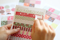 Korean Christmas Masking Sticker / Daily Christmas Sticker by Dailylike (6 Sheets) Christmas Washi Deco Sticker Christmas Scrapbooking S231