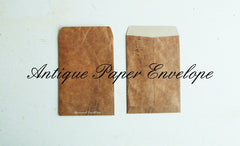 Antique Paper Envelope / Kraft Paper Envelopes (10pcs / 11cm x 16cm / 4.4" x 6.4") Square Flap Vintage Party Invitations Postcard S243