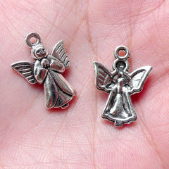 CLEARANCE Angel Charm / Christmas Charms (7pcs / 14mm x 20mm / Tibetan Silver) Religious Christian Jewellery Catholic Bible Bookmark Charm CHM925