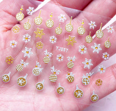 Christmas Nail Art Sticker (Snowflake, Christmas Ornament) Nail Deco Diary Decoration Manicure Scrapbooking Embellishment Home Decor S264