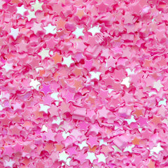 Star Sprinkles / Star Confetti / Star Sequin / Star Glitter / Fake Topping / Micro Star (AB Pink / 3mm / 3g) Scrapbook Glitter Roots SPK39