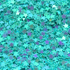Star Glitter / Star Sprinkles / Star Confetti / Star Sequin / Fake Topping / Micro Star (AB Blue / 3mm / 3g) Nail Deco Resin Jewellery SPK40