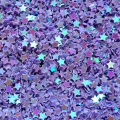 Star Confetti / Star Sequin / Micro Star / Fake Topping / Star Glitter / Star Sprinkle (AB Purple / 3mm / 3g) Card Making Nail Art SPK44