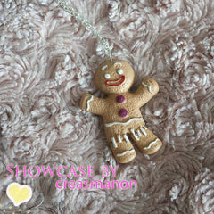 Gingerbread Man Mold 50mm Flexible Silicone Mold Cell Phone Deco Fondant Gum Paste Mold Cupcake Topper Kawaii Sweets Fimo Clay Resin MD272