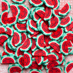 Polymer Clay Cane Watermelon Dollhouse Food Cane (Cane or Slices) Fimo Miniature Fruit Jewellery Kawaii Nail Deco Cute Embellihsment CF028