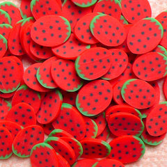 CLEARANCE Kawaii Fruit Cane Strawberry Polymer Clay Cane (Cane or Slices) Miniature Sweets Jewelry Fimo Food Craft Cute Nail Art Embellishment CF031