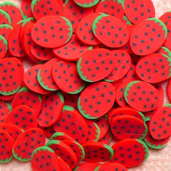 CLEARANCE Kawaii Fruit Cane Strawberry Polymer Clay Cane (Cane or Slices) Miniature Sweets Jewelry Fimo Food Craft Cute Nail Art Embellishment CF031