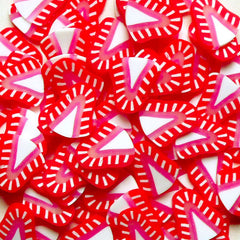 Miniature Strawberry Clay Cane Dollhouse Fruit Polymer Clay Slices (Cane or Slices) Fimo Food Jewelry Kawaii Nail Deco Embellishment CF033