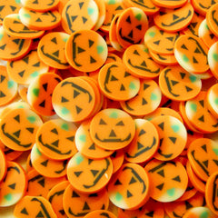 Polymer Clay Cane Halloween Pumpkin Cane Nail Art Deco Scrapbooking Food Fimo Cane Miniature Faux Cupcake Topper Jewelry Stud Earrings CE031