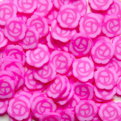 Polymer Clay Cane - Pink Rose / Flower - for Miniature Food / Dessert / Cake / Ice Cream Sundae Decoration and Nail Art CFW016