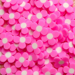Polymer Clay Cane - Pink Flower - for Miniature Food / Dessert / Cake / Ice Cream Sundae Decoration and Nail Art CFW017