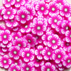 Polymer Clay Cane - Purple Pink Flower - for Miniature Food / Dessert / Cake / Ice Cream Sundae Decoration and Nail Art CFW015