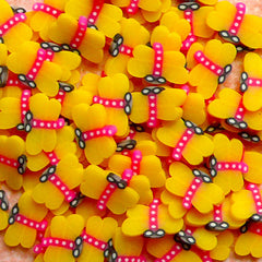 Polymer Clay Cane - Yellow Dragonfly - for Miniature Food / Dessert / Cake / Ice Cream Sundae Decoration and Nail Art CIN09