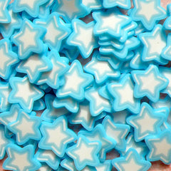Polymer Clay Cane - Blue Star - for Miniature Food / Dessert / Cake / Ice Cream Sundae Decoration and Nail Art CS05