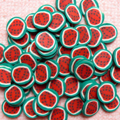 CLEARANCE Watermelon Cane Dollhouse Fruit Polymer Clay Cane (Cane or Slices) Miniature Food Jewellery Fimo Nailart Decoden Supplies Scrapbook CF026