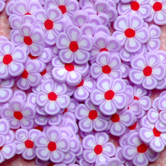 Polymer Clay Cane - Light Purple Flower - for Miniature Food / Dessert / Cake / Ice Cream Sundae Decoration and Nail Art CFW057