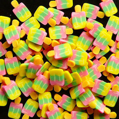 Ice Cream Polymer Clay Cane Popsicle Fimo Cane Kawaii Miniature Sweets Ice Bar Dessert Cake Nail Art Deco Scrapbooking CSW032