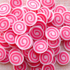 Polymer Clay Cane - Strawberry Cake / Swiss Roll - Miniature Food / Dessert / Cake / Ice Cream Sundae Decoration and Nail Art CSW019