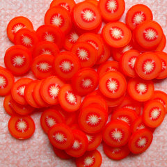 Polymer Clay Cane - Vegetable - Tomato - for Miniature Food / Dessert / Cake / Ice Cream Sundae Decoration and Nail Art CFD06