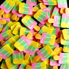 Popsicle Polymer Clay Cane  Ice Cream Bar Fimo Cane (LARGE/BIG) Kawaii Dollhouse Sweets Cane Earrings Making Scrapbooking BC64