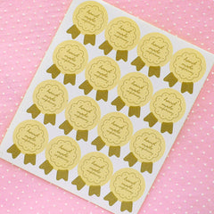 Handmade Badge Sticker Set (32pcs) Kawaii Seal Sticker Handmade Gift Wrap Scrapbooking Packaging Party Diary Deco Collage Home Decor S131