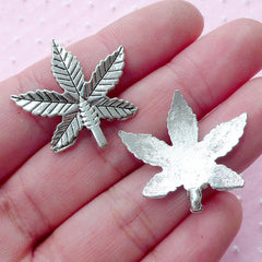 CLEARANCE Maple Leaf Charm (6pcs / 26mm x 26mm / Tibetan Silver) Canada Nature Plant Floral Charm Necklace Pendant Earrings Favor Decoration CHM1808