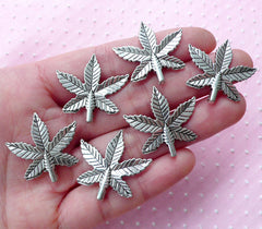 CLEARANCE Maple Leaf Charm (6pcs / 26mm x 26mm / Tibetan Silver) Canada Nature Plant Floral Charm Necklace Pendant Earrings Favor Decoration CHM1808