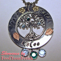 Tree of Life Charms (4pcs) (25mm x 29mm / Tibetan Silver) Tree Charm Metal Findings Pendant Bracelet Earrings Zipper Pulls Keychains CHM346