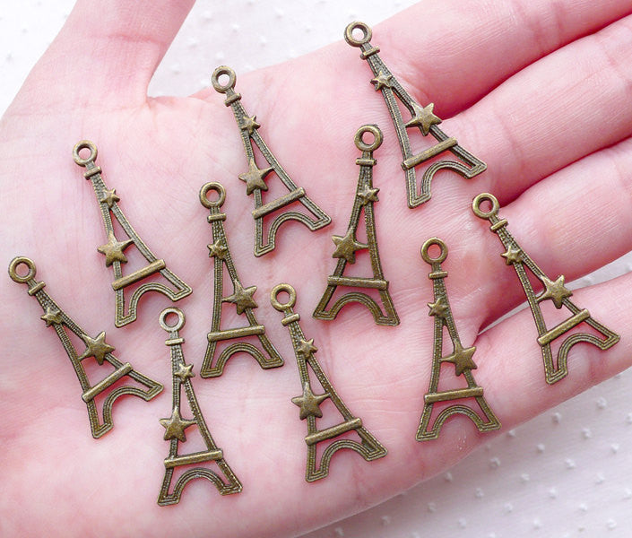 Bronze Star Charms