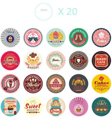 CLEARANCE Cupcake Sticker / Bakery Dessert Sweets Sticker (38pcs) Seal Label Diary Deco Journal Decoration Planner Embellishment Scrapbooking S301