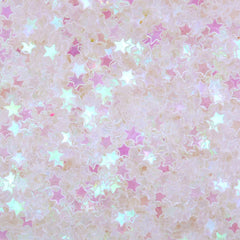 Star Glitter / Star Sprinkle / Star Confetti / Star Sequin / Micro Star / Fake Topping (AB Clear Transparent / 3mm / 3g) Nailart Deco SPK88