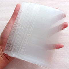 Clear Cello Bags (6cm x 13cm / 50 pcs) Clear Plastic Bags Product Wrapping Bags Packaging Supplies Food Chocolate Candy Cookie Bags GB128