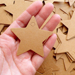 Star Shaped Kraft Paper Tag Blanks (20pcs / 5.7cm) Etsy Packing Supplies Cute Shop Tags Product Tags Kawaii Gift Tags Thank You Tags S319