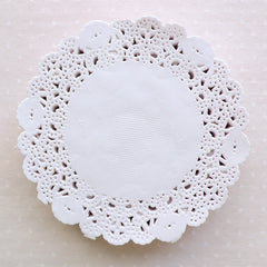 Lace Doilies / Round Paper Doilie / Small Cake Doily (90mm / 3.5") (250pcs / White) Scrapbook Gift Decoration Party Supplies Packaging S328