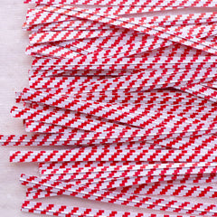 Twist Ties in Red and White Stripes (20pcs) Gift Bag Twistties Twisties Product Wrapping Favor Wrap Packing Embellishment Party Supply S327