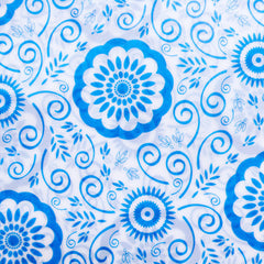 Glassine Envelopes with Floral Pattern / Wax Paper Envelope in Oriental Porcelain Style (5pcs / 17.5cm x 12.7cm / 6.88" x 5" / Blue) S333
