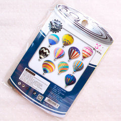 Hot Air Balloon Sticker Flakes / Photo Soup PVC Flake Stickers / Cute Deco Stickers / Calendar Sticker (Around 70pcs) Travel Phone Case S407