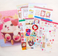 Choo Choo Cat Sticker Pack / Cute Deco Stickers / Journal Life Planner Filofax Organizer Sticker (8 Sheets) Kawaii Erin Condren Sticker S413
